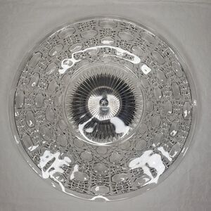 Edwardian crystal cake platter